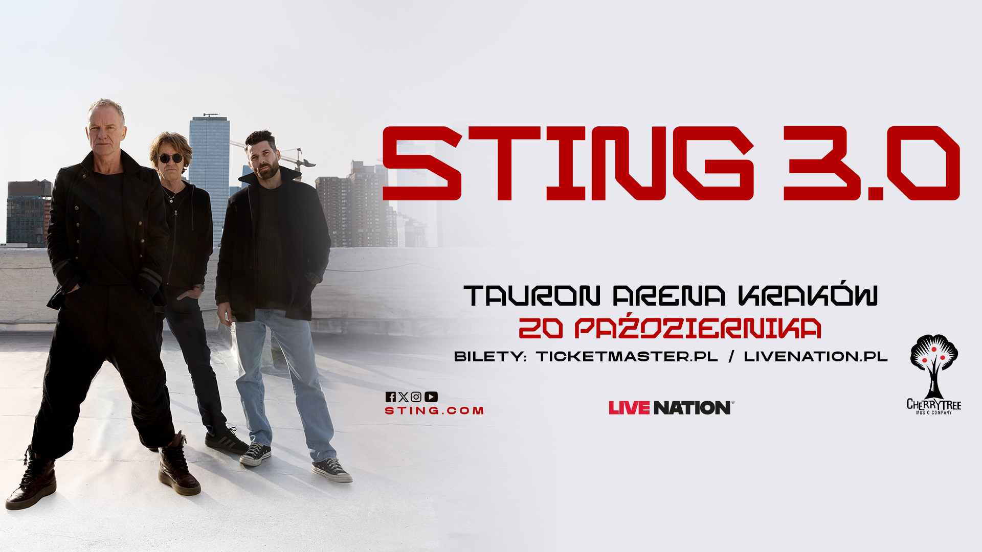 Sting zagra koncert w Krakowie 20 października 2025 roku